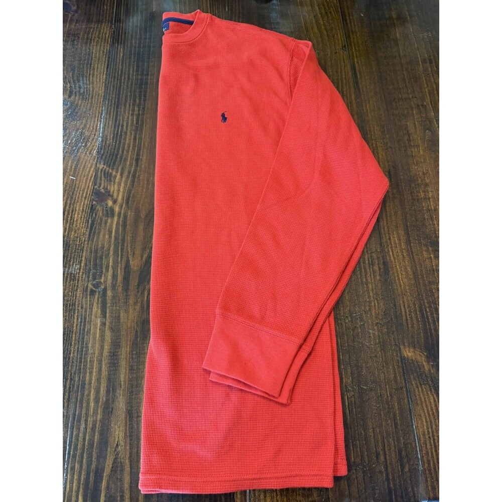 Polo Ralph Lauren Mens XL Red Thermal Waffle Knit Long Sleeve New W/O Tags